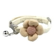 thumbnail image 2 of Walbest Kitten Dog Collar with Bell - Safe Breakaway Cat Collar, Pattern Flower Adjustable Personalized Cat Collar with Bells and Pendants Set, 2 of 7