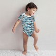thumbnail image 3 of Kdxio Sea Marine And Lighthouse Pattern Unisex Baby Cotton Short Sleeve Bodysuits-12 Months, 3 of 5