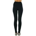 thumbnail image 2 of ToBeInStyle Women's Medium Weight Classic Breathable Cotton Legging - Black - 3X-Large, 2 of 7
