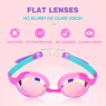 thumbnail image 2 of Keary 2 Unidades De Gafas De Natación Para Niños, Gafas De Natación Para Niños Pequeños, Niñas, Niños, Jóvenes, Antivaho, Impermeables, Anti-Uv, Visión Clara, Espejo, Lentes Planas, Gafas De Piscina D, 2 of 7
