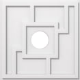 thumbnail image 1 of Ekena Millwork CMP18KX-04000 Médaillon de Plafond Contemporain de 18 Po x 4 Po ID Carré Knox Architectural Grade PVC, 1 of 4