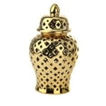 thumbnail image 1 of Jarrón de jengibre, jarrón decorativo con tapa, porcelana esmaltada china antigua 26cmx48cm, 1 of 9