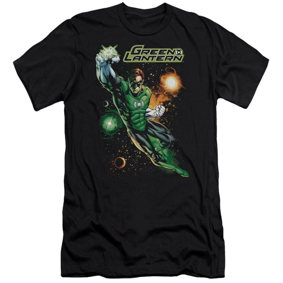 JLA Justice League Galactic Guardian S/S Adult 30/1 T-Shirt Black