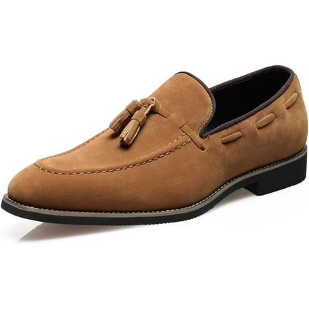 Men s Classic Tassel Loafers Moccasins Slip-ons Wedding Prom Formal Dress Casual Shoes for Men
