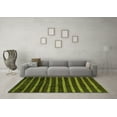 thumbnail image 3 of Ahgly Company Indoor Rectangle Abstract Green Modern Area Rugs, 2' x 4', 3 of 4