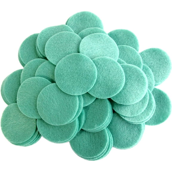 Playfully Ever After Sea Greeen Craft Felt Circles (1 Inch - 100pc)