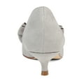 thumbnail image 4 of Journee Womens Orana Pointed Toe Kitten Heel Pumps, Widths Available, 4 of 10
