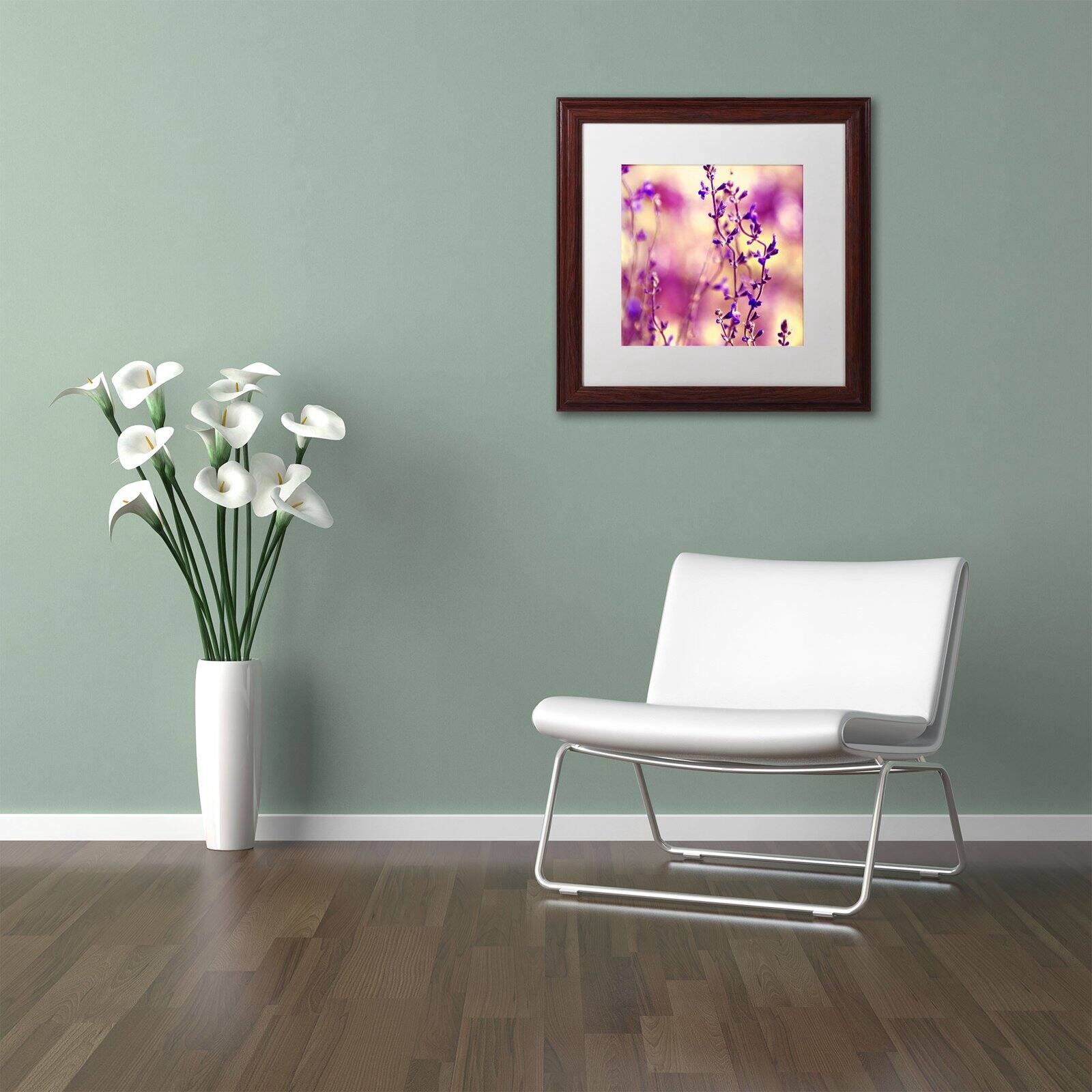Trademark Fine Art "Summer Melodies" Canvas Art by Beata Czyzowska Young White Matte, Black Frame