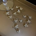 thumbnail image 4 of POINTERTECK Shining Zircon Butterfly Ear Clip Earrings Ear Cuff Ear-hook Party Jewelry Gift, 4 of 6