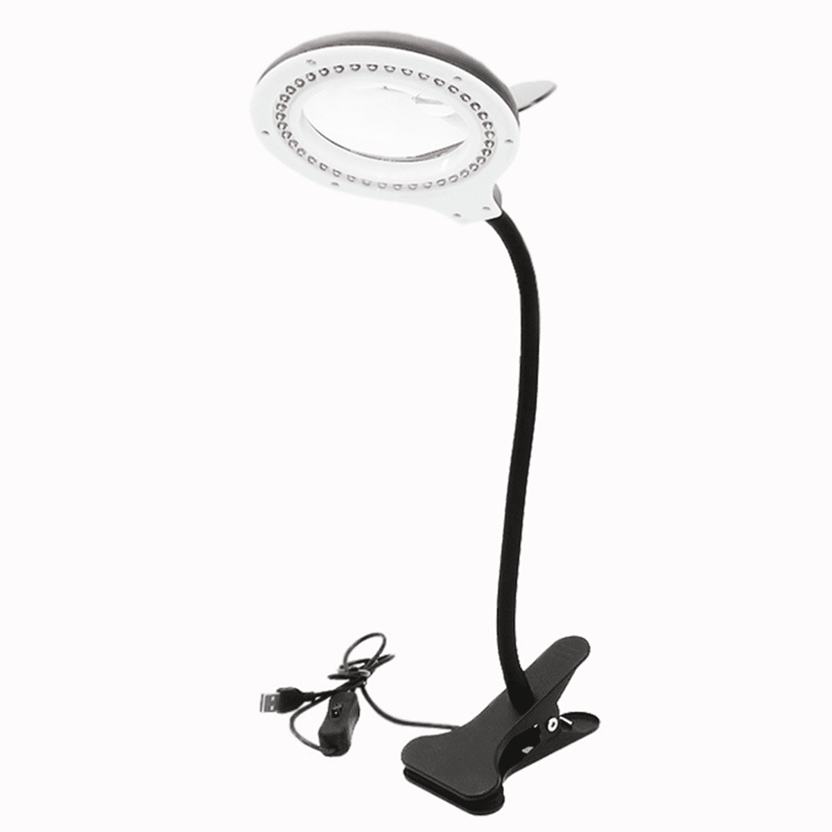 Magnifier Eye-Care Reading Lamp, LED Desk Lamp,Magnifying Lamp for Bedside Work, Craft Workbench