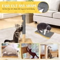 thumbnail image 4 of Menrkoo Self-Adhesive Cat Scratch Mat Trimmable Cat Scratching Post Carpet 39In Durable Carpet Mat Pad Replacement For Cat Tree Shelves Post Couch, Furniture, Walls & Doors Diy Cat Climbing Mat Black, 4 of 9
