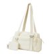 thumbnail image 4 of Bolsa de gimnasio con cartera pequeña, bolso de hombro tipo bandolera para mujer, hombre, entrenamiento, y fitness. Beige, 4 of 8