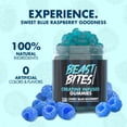 thumbnail image 3 of BEAST BITES - Creatine Bites - 5g Creatine Monohydrate Per Serving - No Sugar or Artificial Colors - Low-Calorie, Vegan & Halal - Made in The USA - Blue Raspberry Flavor - 30 Gummies, 3 of 5