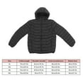 thumbnail image 4 of Heated Jacket for Men Women USB 3 Gear Temperature Control Electric Heating Jacket Coat with Hood for Winter Black 4XL, 4 of 8