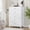 White wood grain, variant on 5 Drawer Wood Dresser, Modern Storage Chest of Drawers for Bedroom, Living Room, Hallway, Entryway Organization