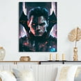 thumbnail image 2 of Designart Double Exposure Man Portrait Sci-Fi III Canvas Wall Art, 2 of 5