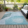 thumbnail image 6 of Addison Rugs Chantille Indoor/Outdoor Transitional Abstract Teal Washable Rectangle Rug, 2'6" x 3'10", 6 of 6