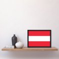 thumbnail image 2 of Austria National Flag Patriotic Vexillology World Flags Country Region Poster Artwork Framed Wall Art Print A4, 2 of 4