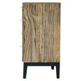 thumbnail image 5 of 17.7"W Rustic Reclaimed Solid Wood Nightstand with 4 Drawers, Farmhouse End Tables Bedside Table Almost Fully Assembled, Set of 2, 5 of 9