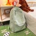 thumbnail image 3 of Mochila de color lindo liviano gran capacidad biblioteca de biblioteca para estudiantes bolsas bacinas de día casual para viajes al aire libre camping picnic, 3 of 8