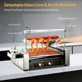 thumbnail image 5 of ROVSUN Hot Dog Roller Grill, 1050W/1200W/1650W/2000W, 7/11 Rollers, 5 of 8