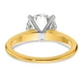 thumbnail image 5 of 14K Two-Tone Gold Ring Band Diamond Lab Grown Round, Size 9, 5 of 7