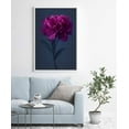 thumbnail image 2 of IDEA4WALL Framed Canvas Art Wall Decor A Red Chinese Peony with Black Background Floral Flower Photography Realism Romantics Closeup Relax/Calm for Dorm Home Office - 16"x24", 2 of 4