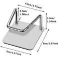 thumbnail image 2 of Soporte para fregadero de esponja de 4 piezas, soporte de esponja de cocina, soporte de esponja adhesiva, gancho para fregadero de esponja, sin perforación, soporte de esponja impermeable de acero ino Afortunado Sencillez, 2 of 3