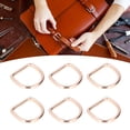 thumbnail image 1 of YSTINNG 20Pcs Metal D Rings Durable Iron Fadeless Color Wide Application Exquisite D Rings for DIY Handbag Backpack 3x20x20mm B311-954, 1 of 7