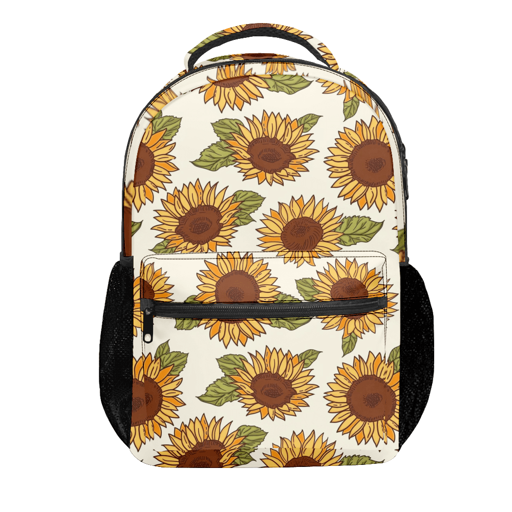FABOTD Schoolbag Children Bookbag Sunflower Schoolbag, Backpacks for ...