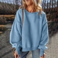 thumbnail image 2 of SNKSDGM Chandail pour Femmes pour Femmes Chandails Tendance pour Femmes Coupe Ample Graphique Chandail Décontracté à Col Rond pour Femmes Design à Empiècements Chandail à Capuchon Ample Haut TTG, 2 of 9