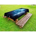 thumbnail image 1 of Space Outdoor Tablecloth, Vibrant Celestial Supernova Scenery Dynamic Energy Andromeda Mystical Outer Space Picture, Decorative Washable Fabric Picnic Tablecloth, 58 X 104 Inches, Blue, by Ambesonne, 1 of 2
