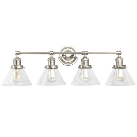 

Design House Augustin Vanity Light in Satin Nickel 4-Light
