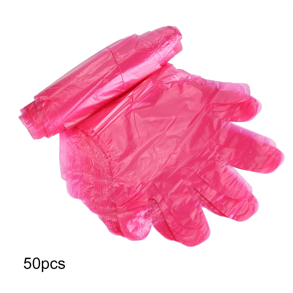 50 Disposable Soft Gloves Long Arm Farm Animal Veterinary Examination Glove Red 