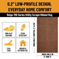 thumbnail image 3 of Ottomanson 2' x 6' Non-Slip Runner Rug for Hallway, Waterproof Entryway Floor Mat, Dirt Trapper, Beige, 3 of 11