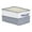 Grey 5.7*9.5*6.7in, variant on Unique Bargains Fabric Storage Cube Storage Bin Storage Basket Grey 17.8*12*9in