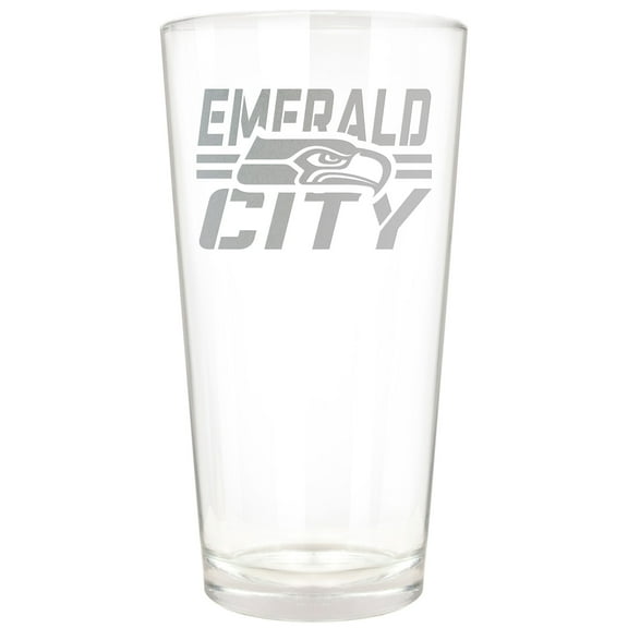 Seattle Seahawks Etched 16oz. Rally Cry Pint Glass