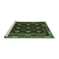 thumbnail image 2 of Ahgly Company Machine Washable Indoor Square Oriental Turquoise Blue Traditional Area Rugs, 8' Square, 2 of 4