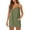 Green, variant on 2025 Plus Size Women Summer Sleeveless Mini Dress V Neck Spaghetti Strap Sundress Athletic Short Dress with Pockets