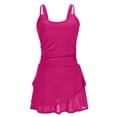 thumbnail image 4 of QURATI Swimwear Swim Dress for Women 2026 Swimsuit Women Modest Bathing Suit Full Coverage Skirt Swimwear Hot Pink XXL, 4 of 9