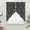 White Black, variant on Dandelion Swag Curtains for Kitchen/Bedroom/Living Room, Modern Minimalist Abstract Flowers Black Scalloped Curtains 63 Inch Long, Rod Pocket Window Swag Topper Curtains Valances 2 Panels Set 36"x63"