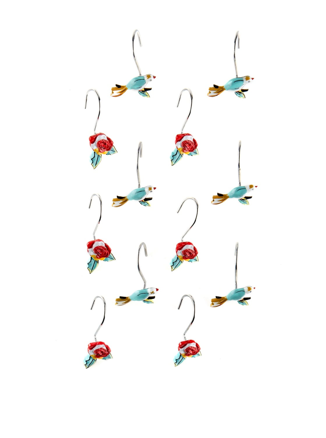 Lenox Simply Fine Chirp Shower Curtain Hooks Multi Color