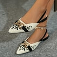 thumbnail image 6 of Tawop Shoes Women Casual Flat Women's Shoes Pointy Toe Soft Embroidery Floral Versatile, 6 of 6