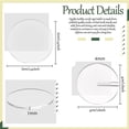 thumbnail image 2 of Chendee 10Pcs Acrylic Place Cards Round Cards Holder Diy Wedding Birthday Party, 2 of 9