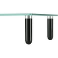 thumbnail image 5 of Lorell, LLR99533, 4-leg Single Shelf Glass Monitor Stand, 1 Each, Clear,Black, 5 of 11