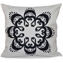 Simply Daisy 16" x 16" Ikat Mandala Geometric Print Pillow