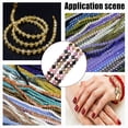 thumbnail image 7 of 190 Pcs Natural Faceted Beads 4mm Faceted Round Stone Beads Natural Loose Gemstone Beads Spacer Beads Faceted Crystals Beads Tourmaline, 7 of 7