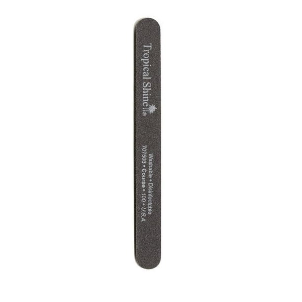 Tropical Shine Nail File Black File 100 (Coarse) 7 1/2 in x 3/4 in