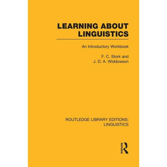 Routledge Library Editions: Linguistics Learning about Linguistics, (Paperback)
