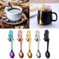 thumbnail image 2 of Girl Spoon Dessert Teaspoons Stainless Steel Sugar Cake Spoons Colorful Spoon, 2 of 5